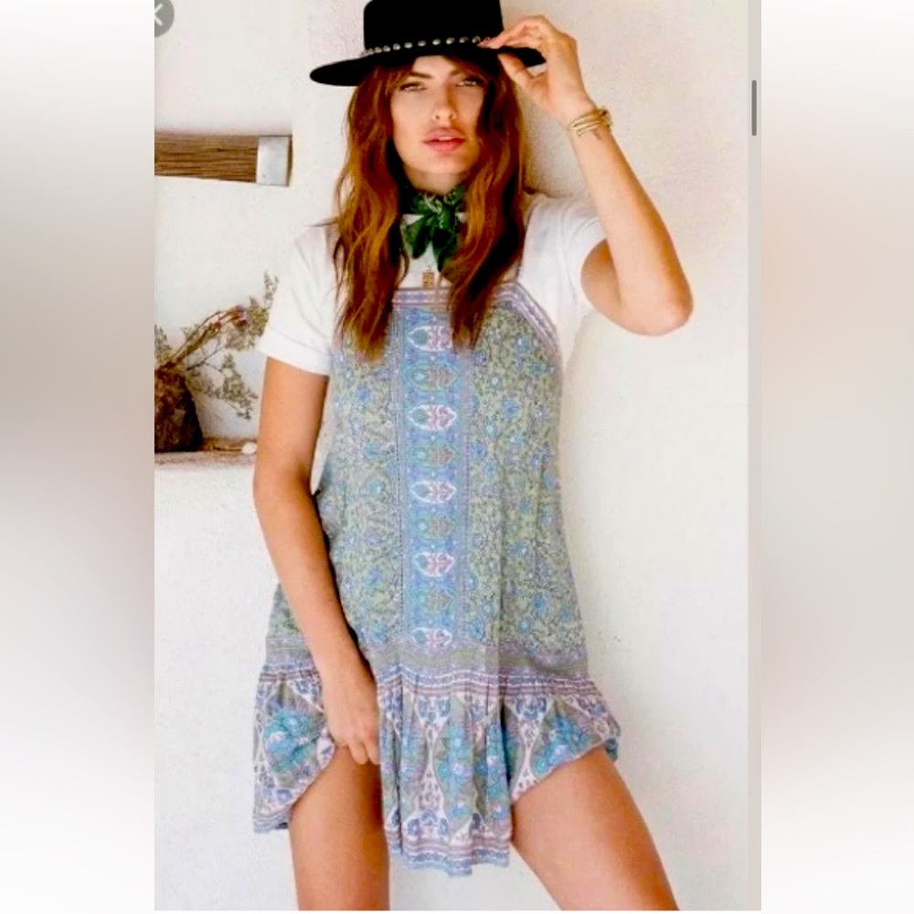 Spell & the Gypsy Collective- Jasmine Strappy Mini in Jade Size XXS 💚💙 🦄